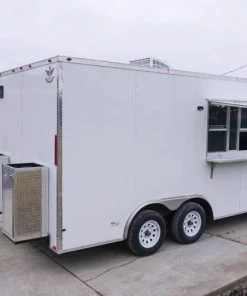 8.5' x 16' White Concession Food Trailer -Cheap Concession Trailers Shop dsc04205 2