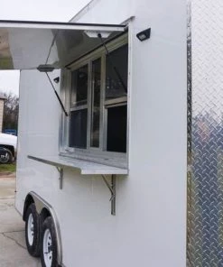 8.5' x 16' White Concession Food Trailer -Cheap Concession Trailers Shop dsc04208 2