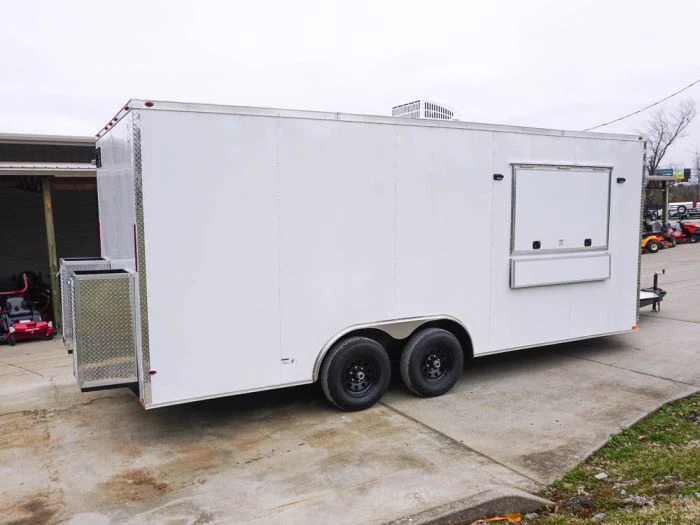 8.5' x 20' Concession Food Trailer White Event Catering Elite 9 8.5' x 20' Concession Food Trailer White Event Catering Elite - Image 9