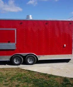 Concession Trailer 8.5' x 18' Red Food Event Catering -Cheap Concession Trailers Shop dsc05231