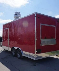 Concession Trailer 8.5' x 18' Red Food Event Catering -Cheap Concession Trailers Shop dsc05233 1