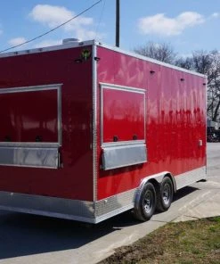 Concession Trailer 8.5' x 18' Red Food Event Catering -Cheap Concession Trailers Shop dsc05235 1