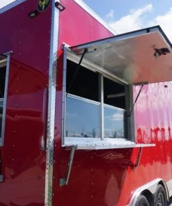 Concession Trailer 8.5' x 18' Red Food Event Catering -Cheap Concession Trailers Shop dsc05237 1