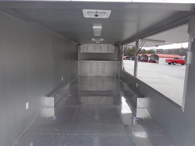 8.5' x 24' Enclosed Red Food Trailer Car Hauler Catering Event 23 8.5' x 24' Enclosed Red Food Trailer Car Hauler Catering Event - Image 23