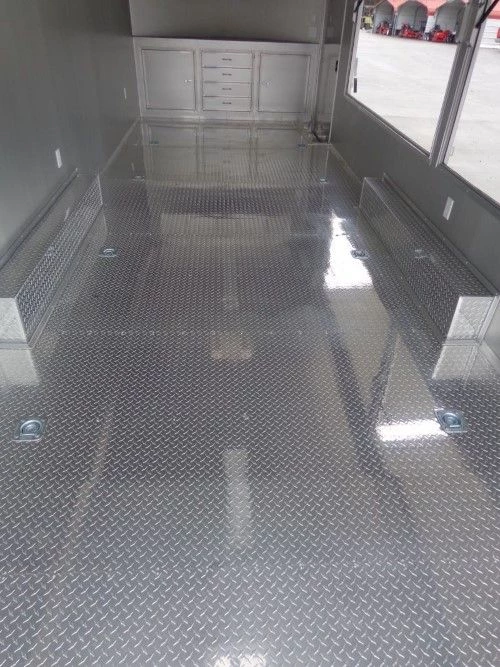 8.5' x 24' Enclosed Red Food Trailer Car Hauler Catering Event 5 8.5' x 24' Enclosed Red Food Trailer Car Hauler Catering Event - Image 5