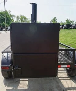 BBQ Smoker 300 Gallon Trailer Pull Behind 6x14 with (2) Wood Cages -Cheap Concession Trailers Shop dsc06756 3