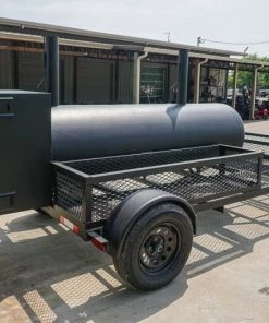 BBQ Smoker 300 Gallon Trailer Pull Behind 6x14 with (2) Wood Cages -Cheap Concession Trailers Shop dsc06757 2