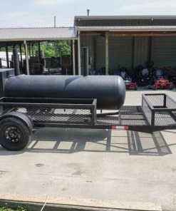 BBQ Smoker 300 Gallon Trailer Pull Behind 6x14 with (2) Wood Cages -Cheap Concession Trailers Shop dsc06758 1