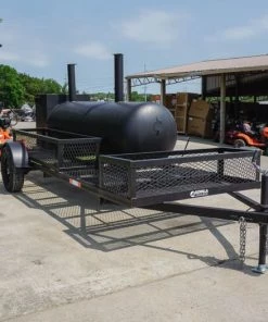 BBQ Smoker 300 Gallon Trailer Pull Behind 6x14 with (2) Wood Cages -Cheap Concession Trailers Shop dsc06759