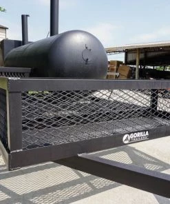 BBQ Smoker 300 Gallon Trailer Pull Behind 6x14 with (2) Wood Cages -Cheap Concession Trailers Shop dsc06762 2