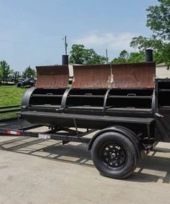 BBQ Smoker 300 Gallon Trailer Pull Behind 6x14 with (2) Wood Cages -Cheap Concession Trailers Shop dsc06778 2