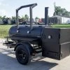 250 Gallon Pull-Behind BBQ Smoker Single Door with Counterweight 3500lb Axle
