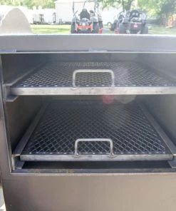 250 Gallon Pull-Behind BBQ Smoker Single Door with Counterweight 3500lb Axle -Cheap Concession Trailers Shop dsc07509