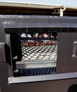 250 Gallon Pull-Behind BBQ Smoker Single Door with Counterweight 3500lb Axle -Cheap Concession Trailers Shop dsc07512