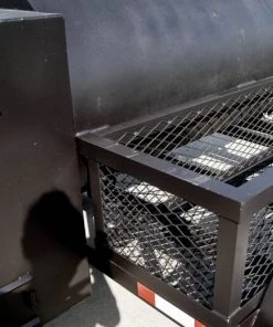 250 Gallon Pull-Behind BBQ Smoker Single Door with Counterweight 3500lb Axle -Cheap Concession Trailers Shop dsc07513