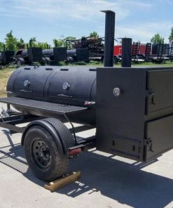 Pull Behind BBQ Smoker 250 Gallon with 3500lb Axle 2 Rack 2 Stack -Cheap Concession Trailers Shop dsc07835 1
