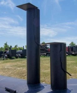 Pull Behind BBQ Smoker 250 Gallon with 3500lb Axle 2 Rack 2 Stack -Cheap Concession Trailers Shop dsc07842 1