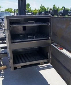 Pull Behind BBQ Smoker 250 Gallon with 3500lb Axle 2 Rack 2 Stack -Cheap Concession Trailers Shop dsc07844 1
