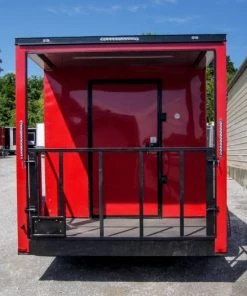 Concession Trailer 7'x12' Red Patio Food Serving Merchandising -Cheap Concession Trailers Shop dsc09198 1