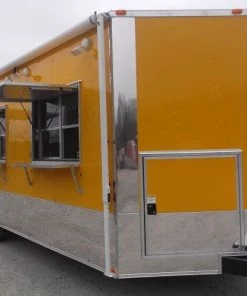 8.5' x 22' Yellow Concession Food Trailer With Appliances -Cheap Concession Trailers Shop dscf1125 1
