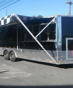 Concession Trailer 8.5'x24' Black - BBQ Food Vending Catering -Cheap Concession Trailers Shop dscf2393 1