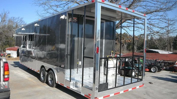 Concession Trailer 8.5'x34' Charcoal Grey - BBQ Food Event Vending 18 Concession Trailer 8.5'x34' Charcoal Grey - BBQ Food Event Vending - Image 18
