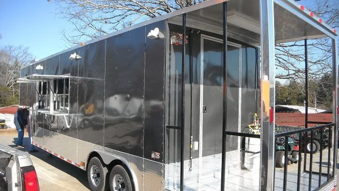 Concession Trailer 8.5'x34' Charcoal Grey - BBQ Food Event Vending 11 Concession Trailer 8.5'x34' Charcoal Grey - BBQ Food Event Vending - Image 11