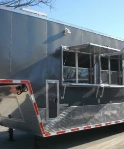 Concession Trailer 8.5'x34' White - Gooseneck Event Food Vending BBQ -Cheap Concession Trailers Shop dscf2589 1 1