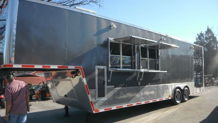 Concession Trailer 8.5'x34' Charcoal Grey - BBQ Food Event Vending 12 Concession Trailer 8.5'x34' Charcoal Grey - BBQ Food Event Vending - Image 12