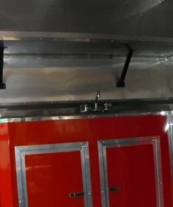 Concession Trailer 8.5'x48' Red - Gooseneck Food BBQ Smoker Catering -Cheap Concession Trailers Shop dscf6141 1