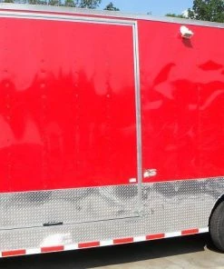 Concession Trailer 8.5'x48' Red - Gooseneck Food BBQ Smoker Catering -Cheap Concession Trailers Shop dscf6147 1