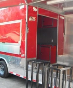 Concession Trailer 8.5'x48' Red - Gooseneck Food BBQ Smoker Catering -Cheap Concession Trailers Shop dscf6148 1