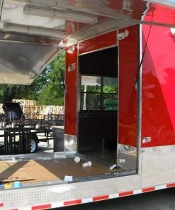 Concession Trailer 8.5'x48' Red - Gooseneck Food BBQ Smoker Catering -Cheap Concession Trailers Shop dscf6150 1