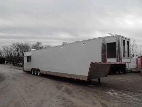 8.5' x 48' Concession Trailer White Food Event Catering 3 8.5' x 48' Concession Trailer White Food Event Catering - Image 3