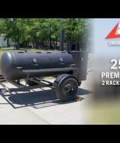 Pull Behind BBQ Smoker 250 Gallon with 3500lb Axle 2 Rack 2 Stack -Cheap Concession Trailers Shop hqdefault 63 57