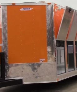 8.5' x 18' Concession Food Trailer Orange -Cheap Concession Trailers Shop img 0143