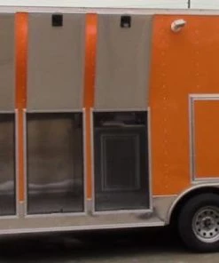 8.5' x 18' Concession Food Trailer Orange -Cheap Concession Trailers Shop img 0145