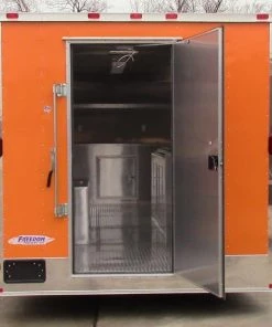 8.5' x 18' Concession Food Trailer Orange -Cheap Concession Trailers Shop img 0147