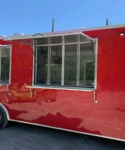 Red 8.5x24 Food Catering Concession Food Trailer with Appliances