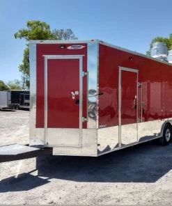 8.5' x 24' Red Concession Food Trailer With Appliances -Cheap Concession Trailers Shop img 20180430 120906737 hdr