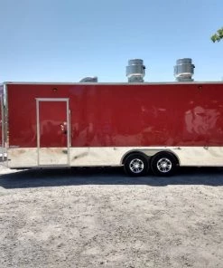 8.5' x 24' Red Concession Food Trailer With Appliances -Cheap Concession Trailers Shop img 20180430 120948503 hdr