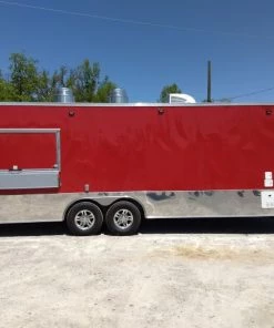 8.5' x 24' Red Concession Food Trailer With Appliances -Cheap Concession Trailers Shop img 20180430 121059347
