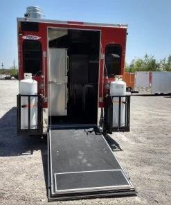 8.5' x 24' Red Concession Food Trailer With Appliances -Cheap Concession Trailers Shop img 20180430 121604409 hdr