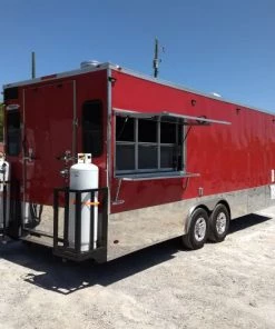 8.5' x 24' Red Concession Food Trailer With Appliances -Cheap Concession Trailers Shop img 20180430 121735084