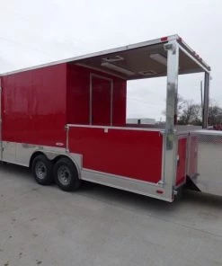 Concession Trailers 8.5'x24' Red - Food Catering Enclosed Kitchen Restroom 47 Concession Trailers 8.5'x24' Red - Food Catering Enclosed Kitchen Restroom -Cheap Concession Trailers Shop p1000342