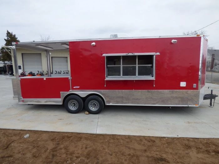 Concession Trailers 8.5'x24' Red - Food Catering Enclosed Kitchen Restroom 14 Concession Trailers 8.5'x24' Red - Food Catering Enclosed Kitchen Restroom - Image 14