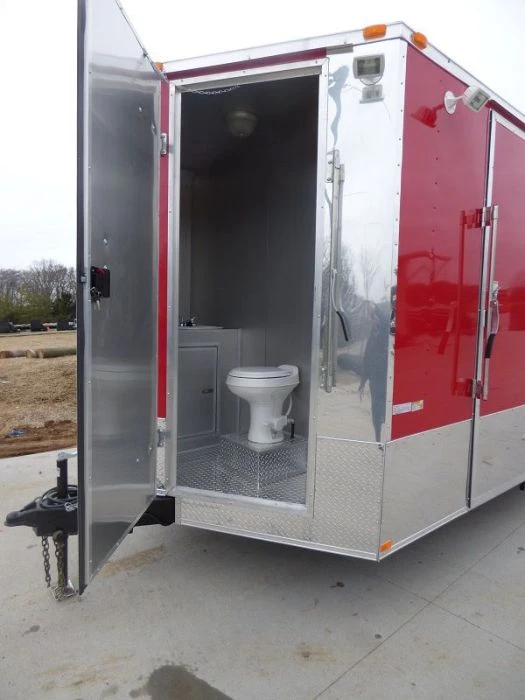 Concession Trailers 8.5'x24' Red - Food Catering Enclosed Kitchen Restroom 17 Concession Trailers 8.5'x24' Red - Food Catering Enclosed Kitchen Restroom - Image 17