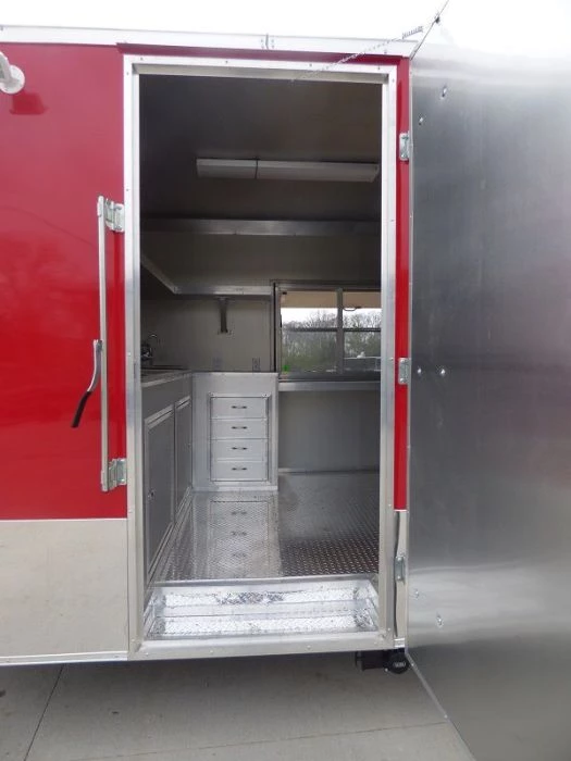 Concession Trailers 8.5'x24' Red - Food Catering Enclosed Kitchen Restroom 16 Concession Trailers 8.5'x24' Red - Food Catering Enclosed Kitchen Restroom - Image 16