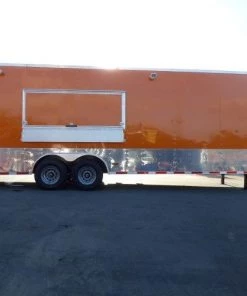 8.5' x 34' Orange Catering Event Concession Food Trailer -Cheap Concession Trailers Shop p1000386 1