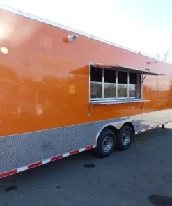8.5' x 34' Orange Catering Event Concession Food Trailer -Cheap Concession Trailers Shop p1000391 1